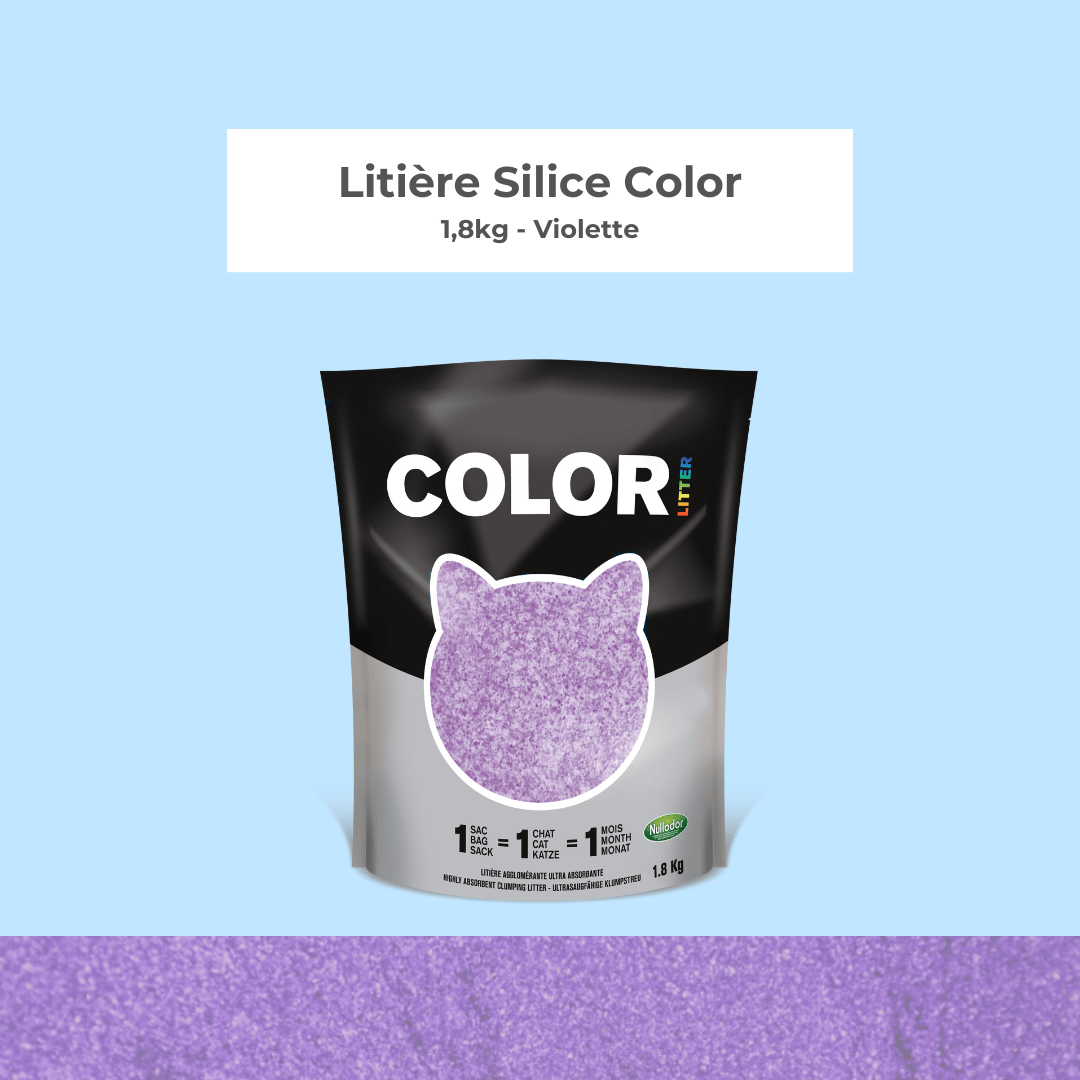 Litière Silice Color Nullodor Violette*