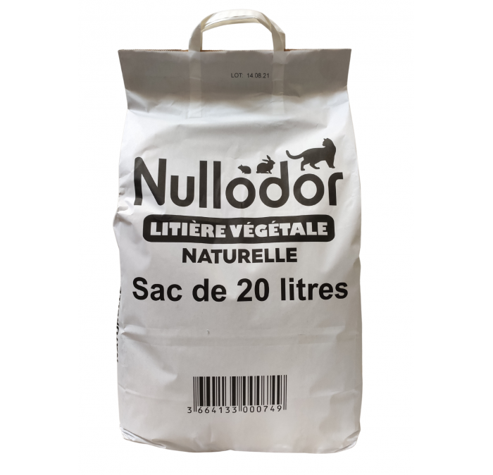 Sac 20L - Nullodor - Litière Bois de Sapin pour Chat DEMAVIC Litièr