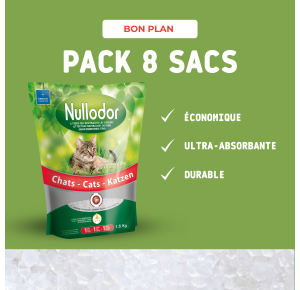 Pack 8 sacs Nullodor Silice...