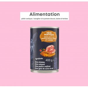 Pâté rustique sanglier douce baies et herbes
