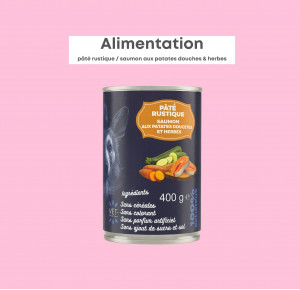 Pâté rustique saumon patate douce courgette et herbes