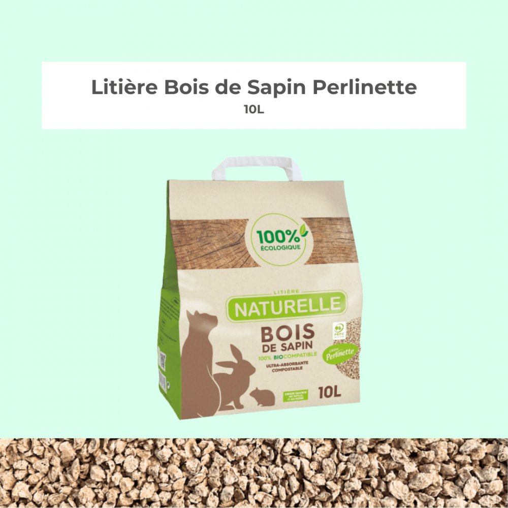 Litière Bois De Sapin Perlinette 10L