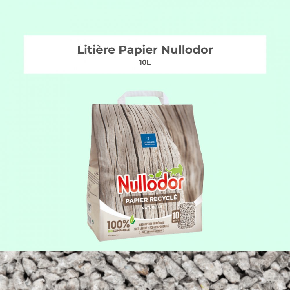 Litière Papier Nullodor - 10L