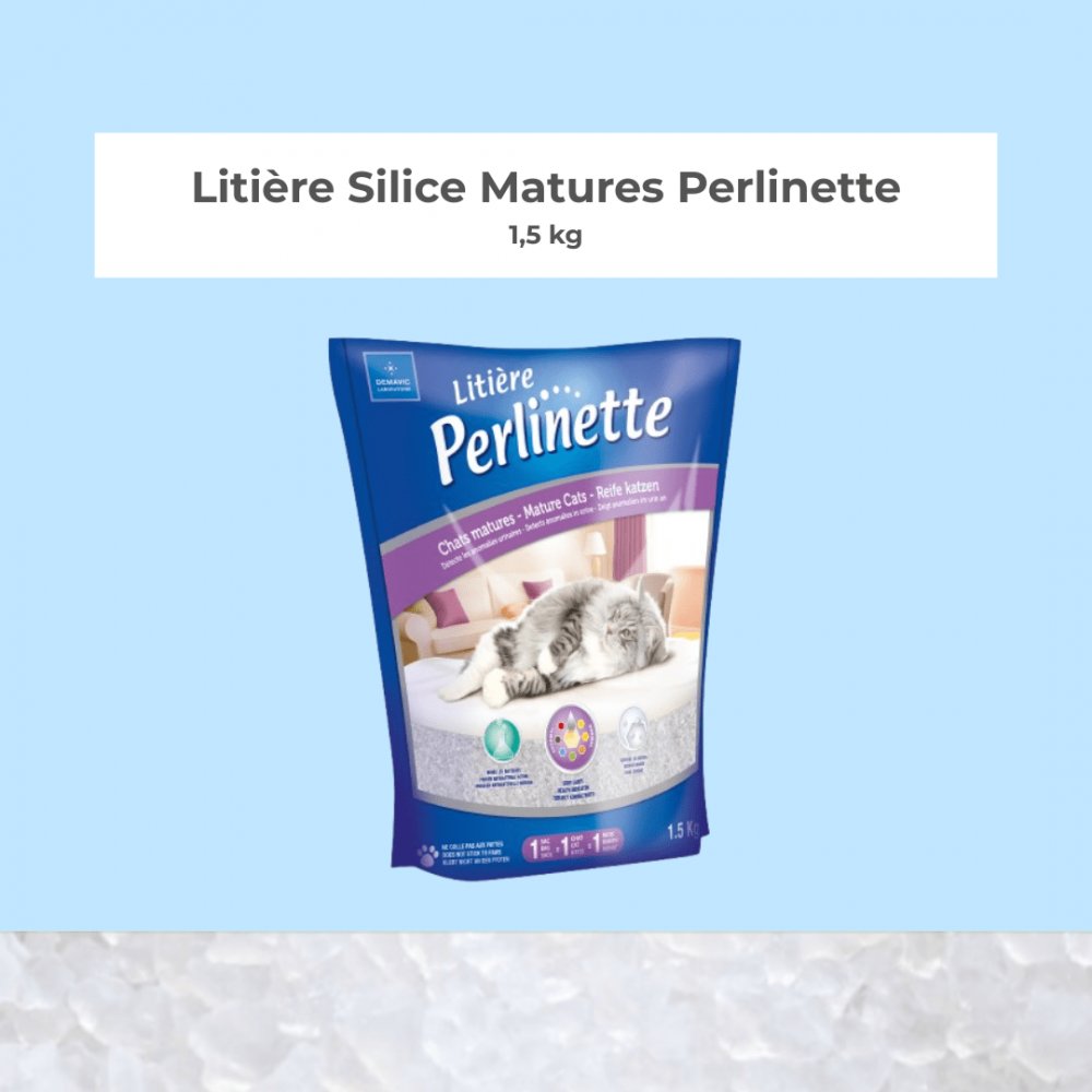 Litière Perlinette chat mature* - Sac 1,5kg