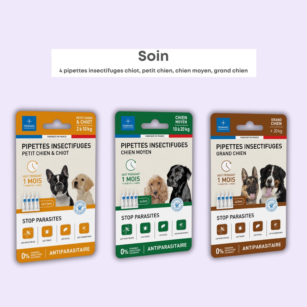 Pipettes Insectifuges Chiens
