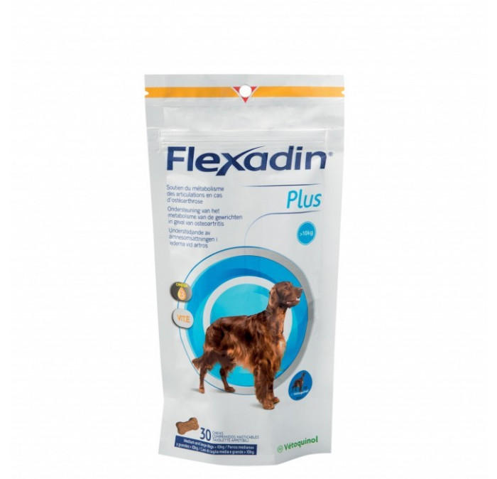 Vetoquinol Flexadin Plus Chien Chat Moins De 10kg 30 bouchées