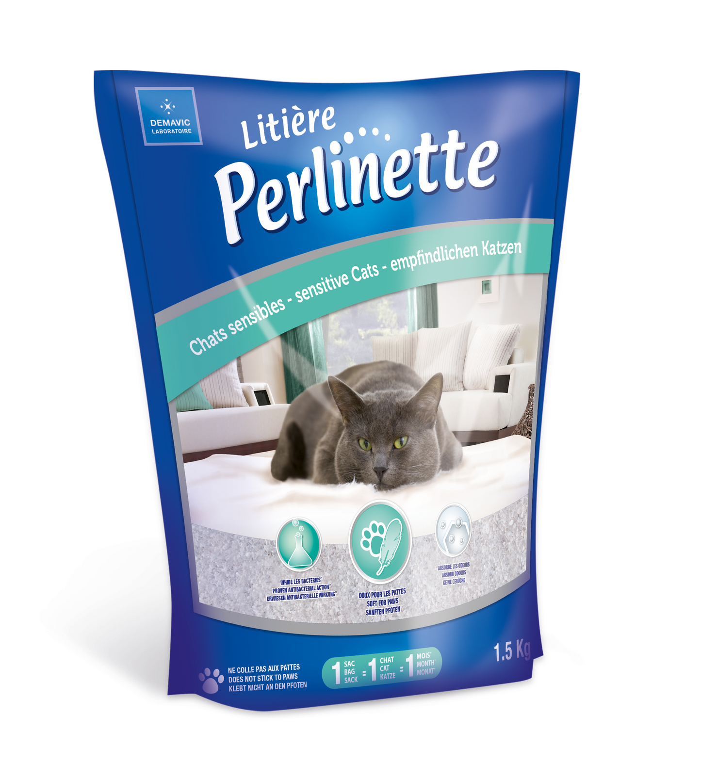 Litière Silice Sensible Perlinette*