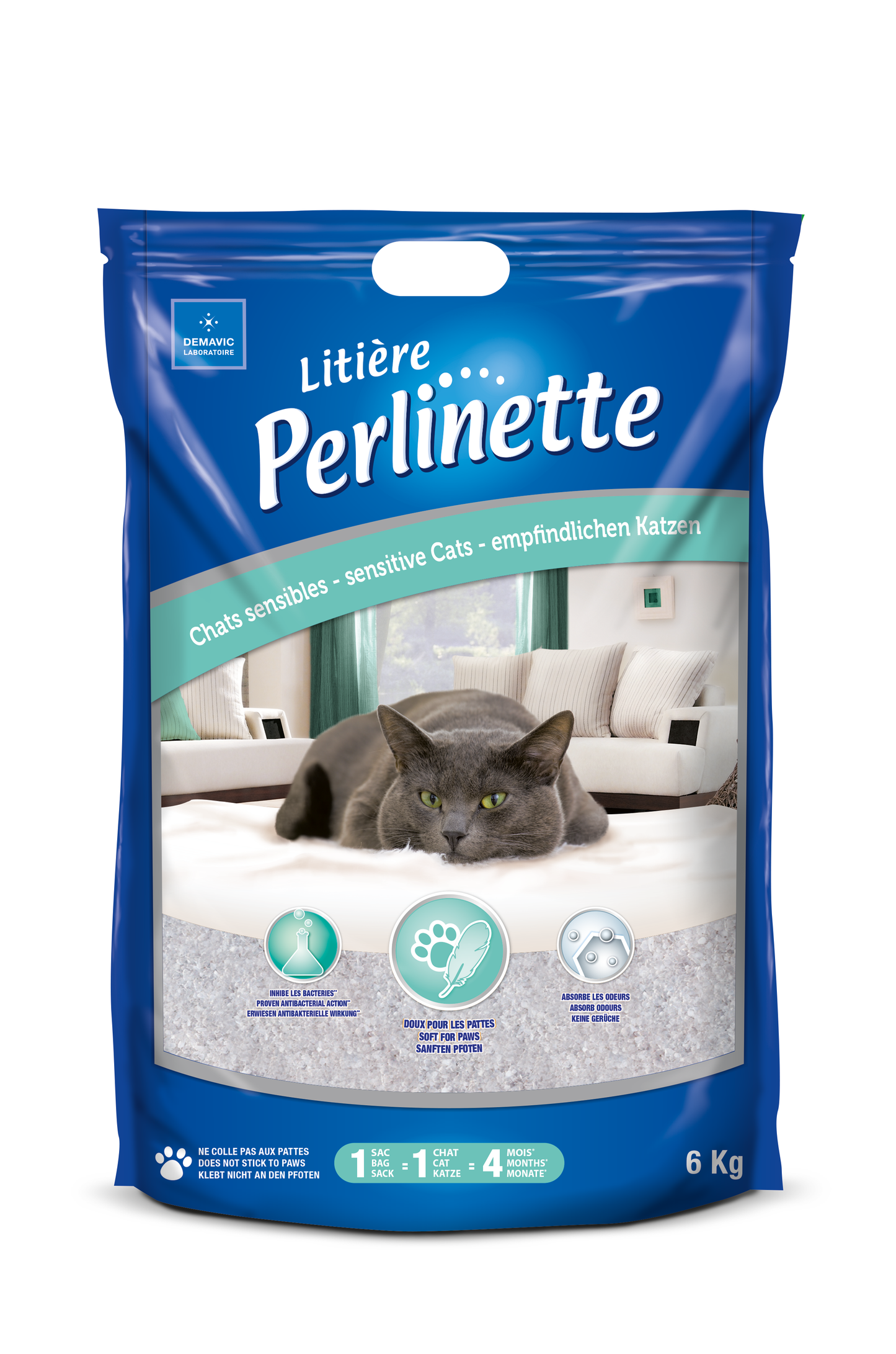 Litière Silice Sensible Perlinette*