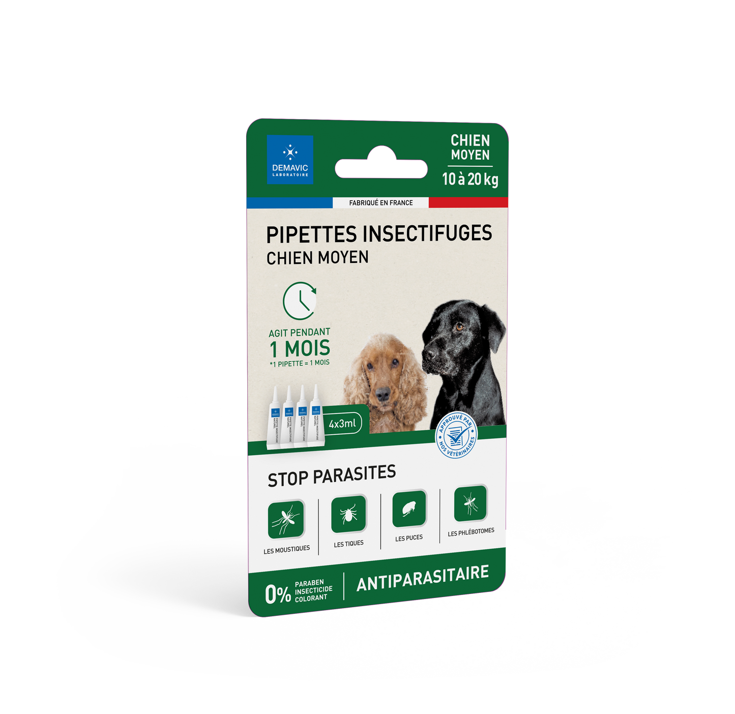 Pipettes Insectifuges Chiens