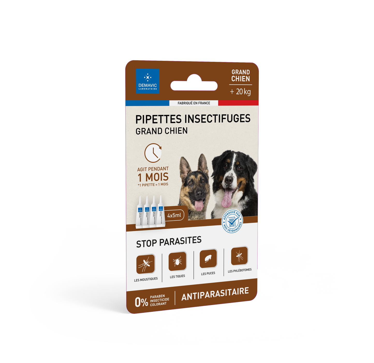 Pipettes Insectifuges Chiens