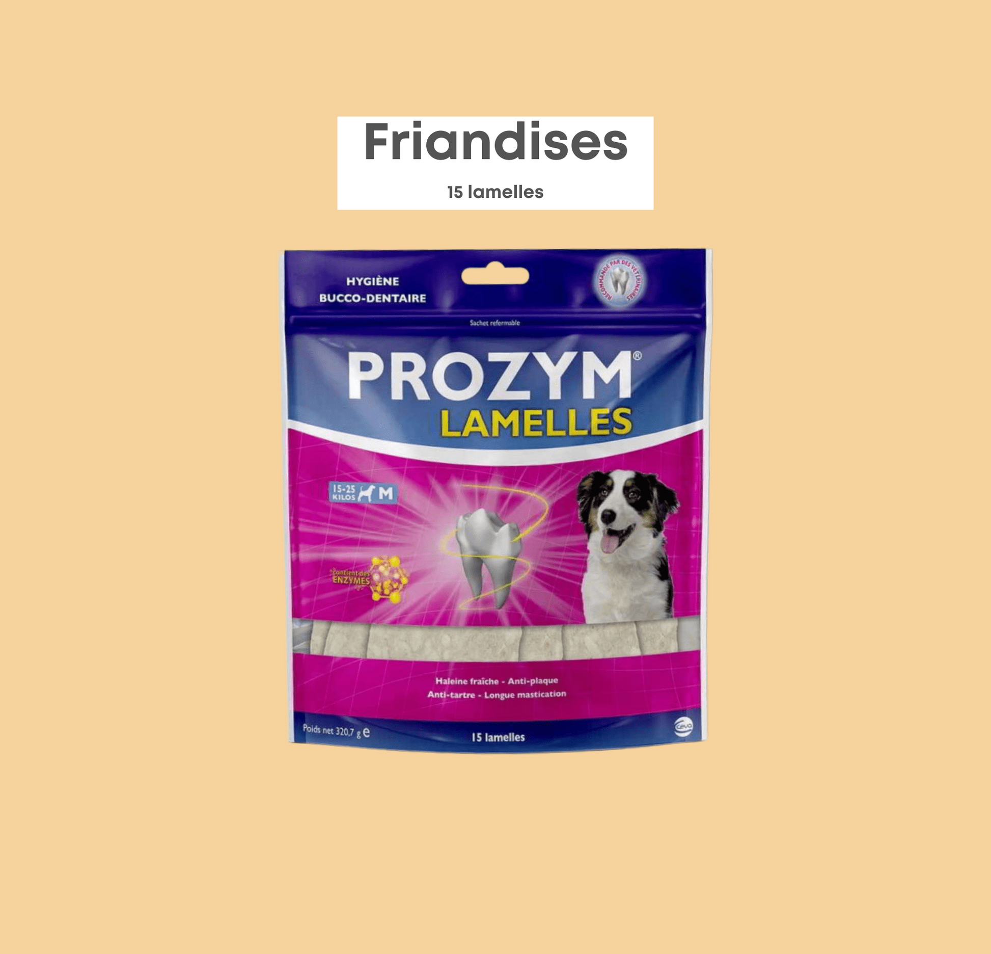 PROZYM LAMELLES M (15-25KG)  sachet de 15