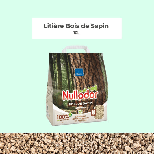 Litière Bois De Sapin Nullodor 10L*