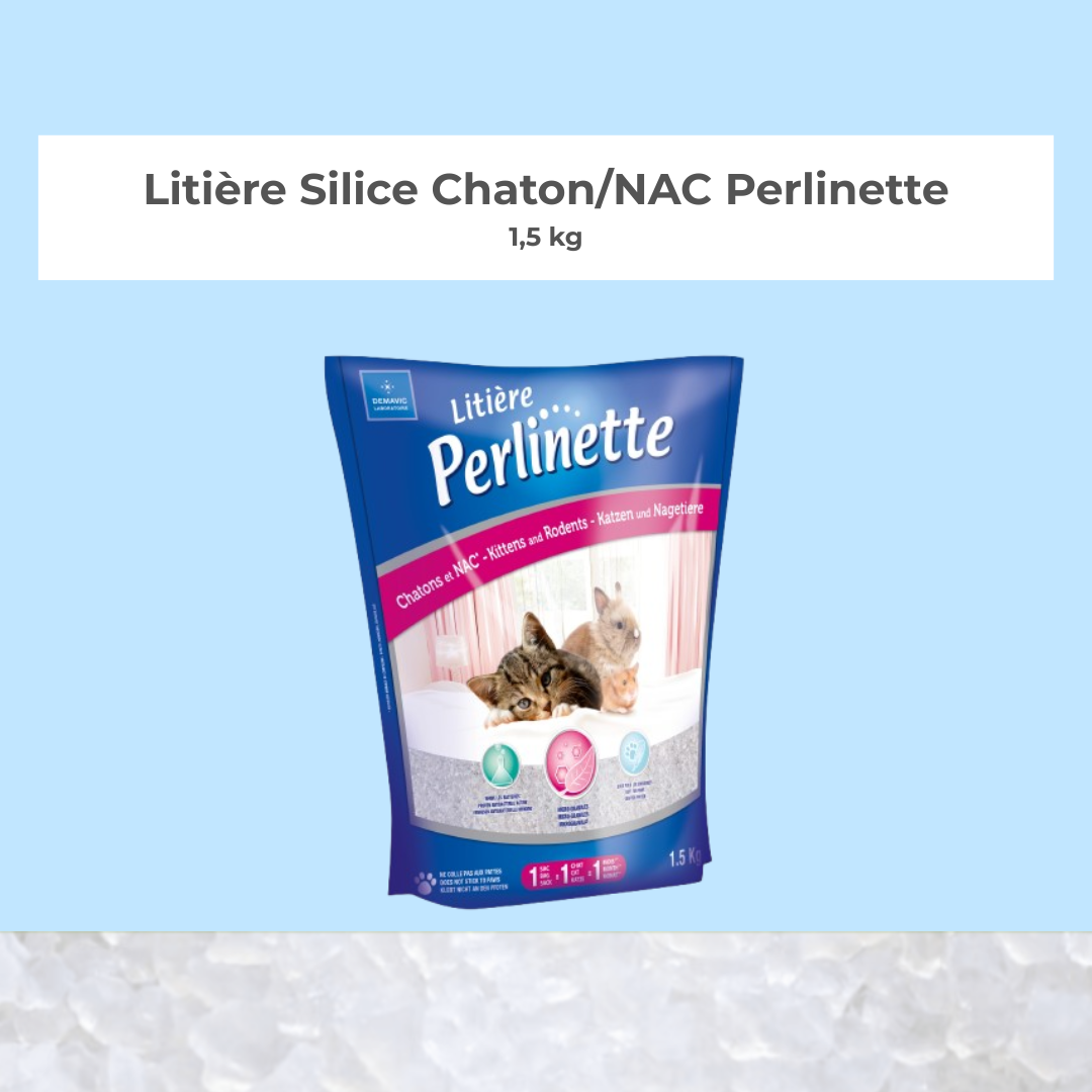 Litière Silice NAC Perlinette 1,5kg*